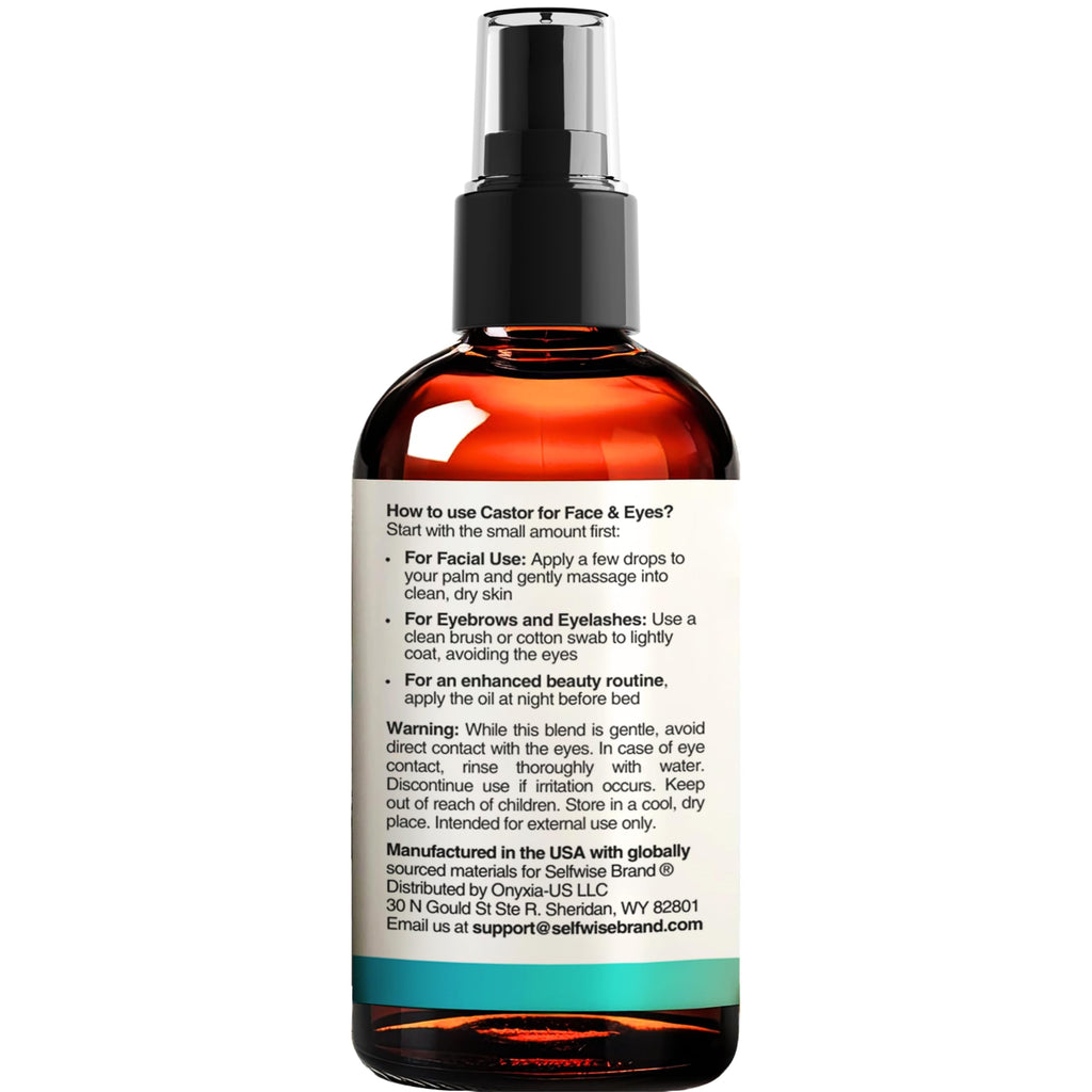 Organic Castor Oil with Jojoba Rosehip Grapeseed Squalane Vitamin E 1oz C84869