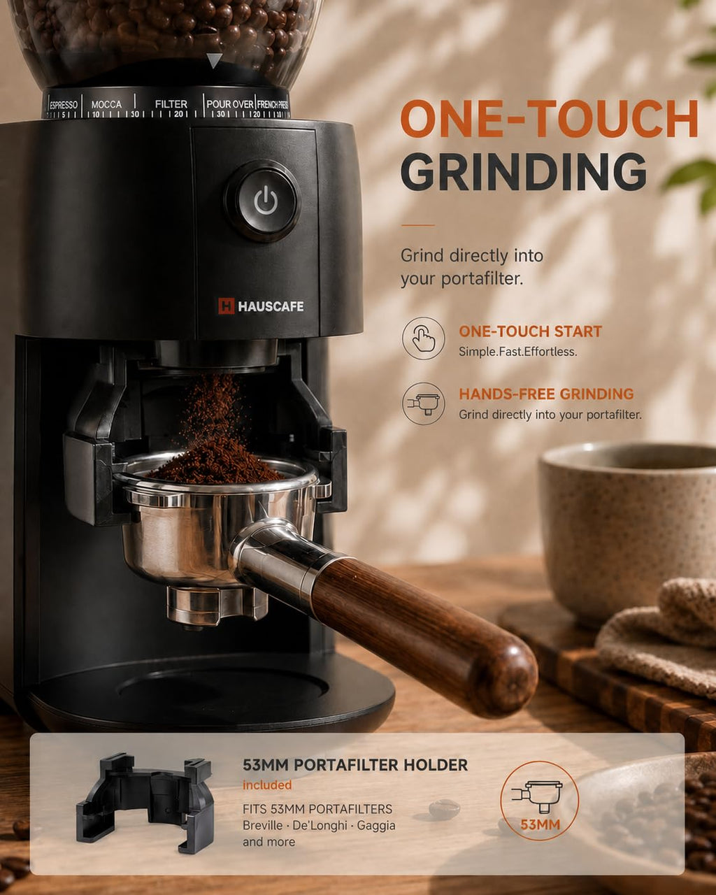 Electric Burr Coffee Grinder with 38 Grind Settings, Black X745