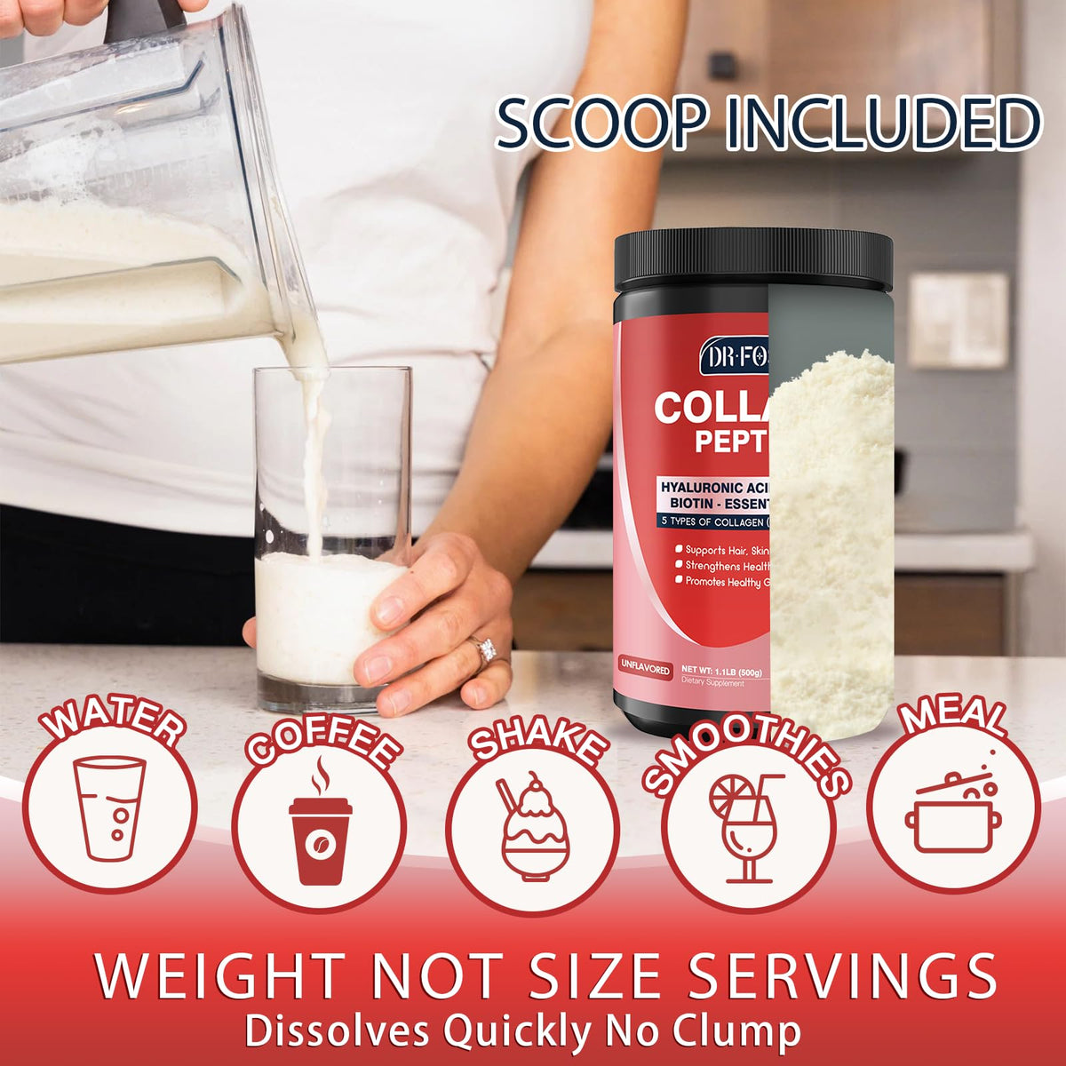 Multi Collagen Peptide Powder with Probiotics S70699