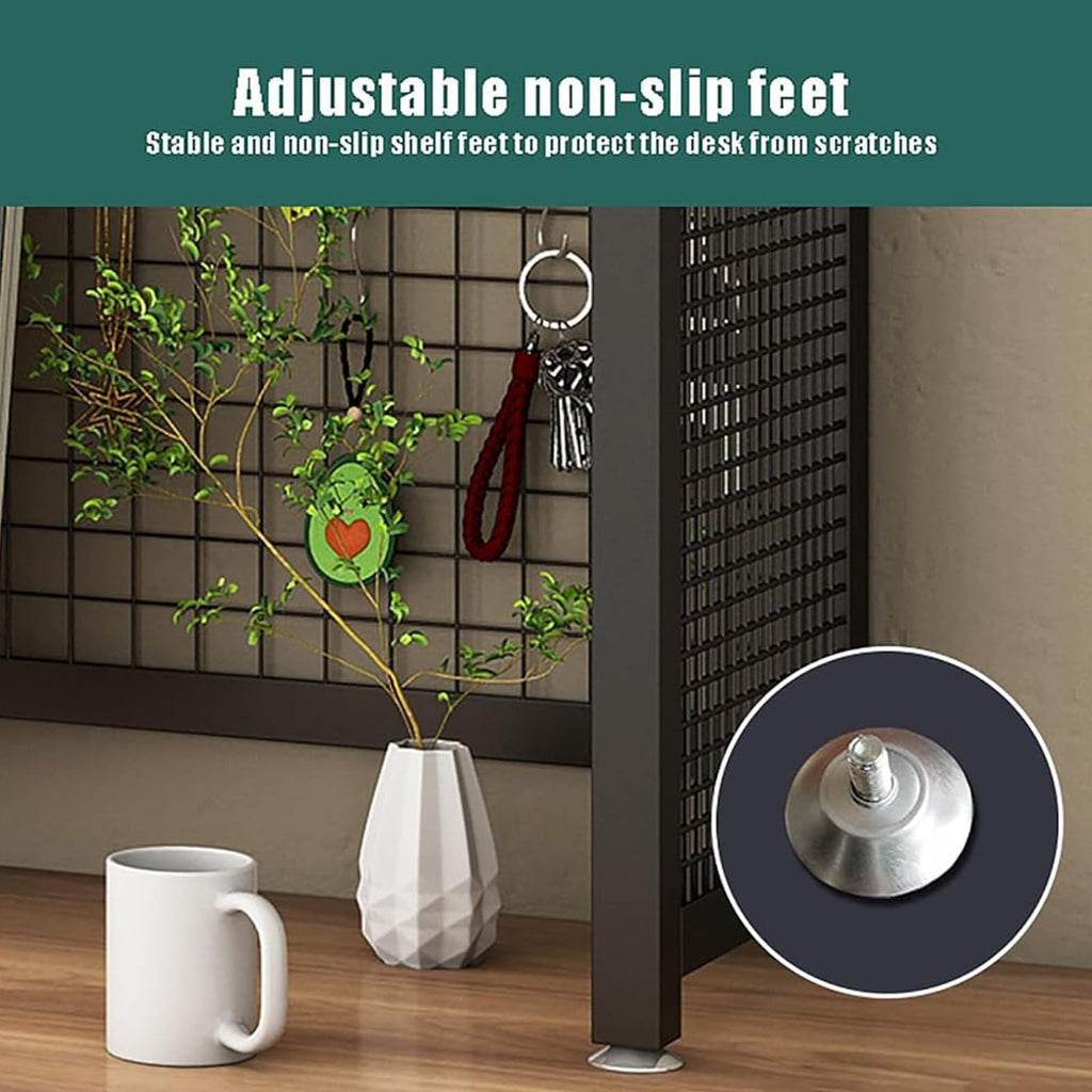 3-Tier Adjustable White Wooden Desktop Bookshelf B2008