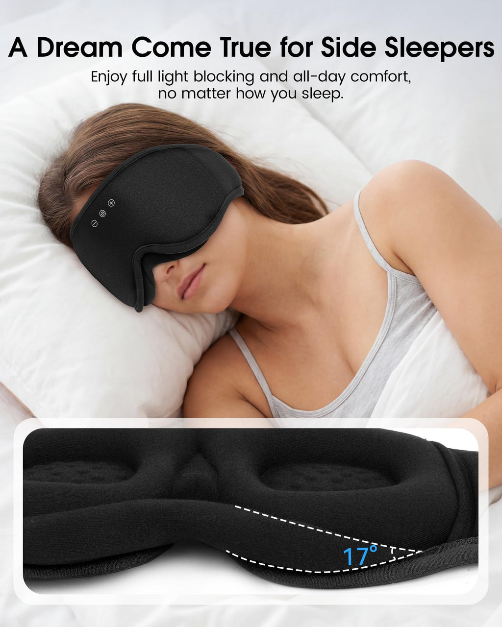 Sleep Mask Bluetooth Headphones H9808