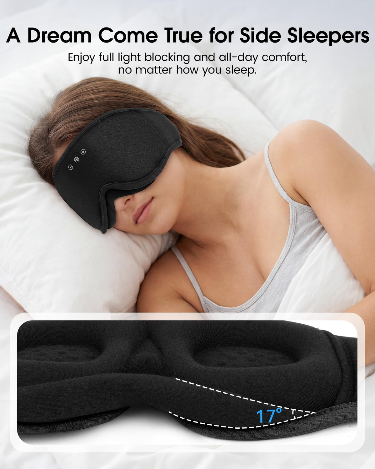 Sleep Mask Bluetooth Headphones H9808