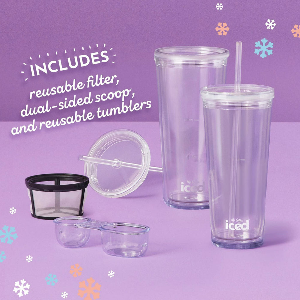 3-in-1 Single-Serve Iced and Hot Coffee/Tea Maker with Blender, Black M51042