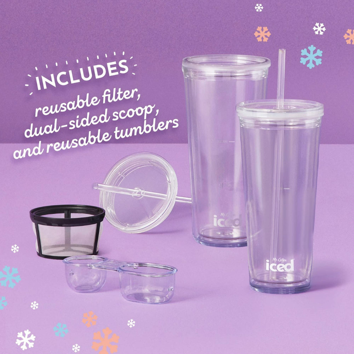 3-in-1 Single-Serve Iced and Hot Coffee/Tea Maker with Blender, Black M51042