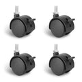 1.5 Inch Swivel Stem Caster Wheels with Locking Brake 4 Pack B809179