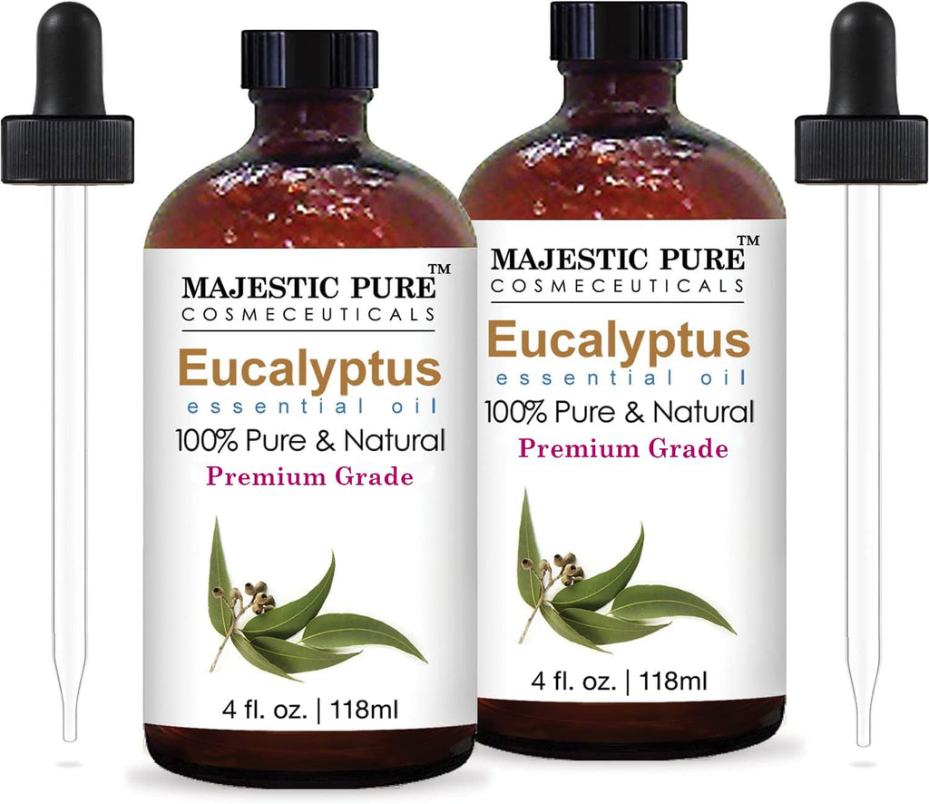 Peppermint and Eucalyptus Essential Oil 4 fl oz Pack of 2 Y8541