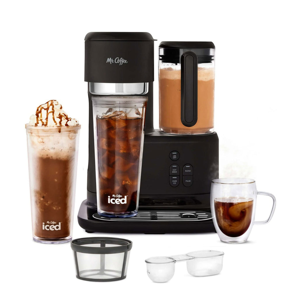 3-in-1 Single-Serve Iced and Hot Coffee/Tea Maker with Blender, Black M51042