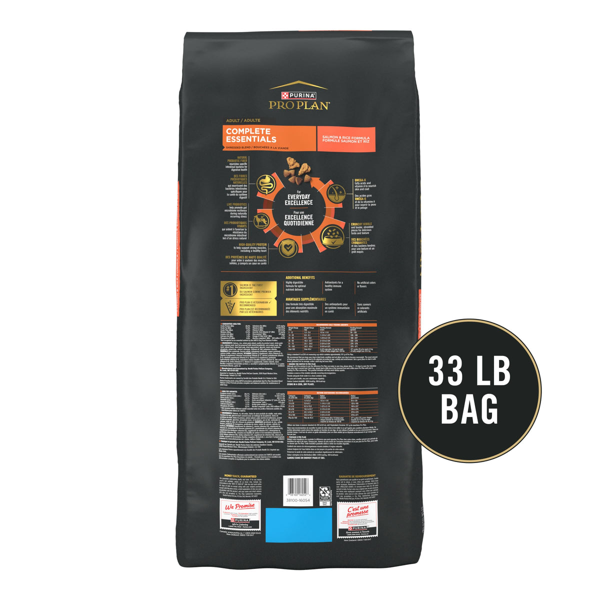 Salmon & Rice Dry Dog Food 33 lb Bag L94303
