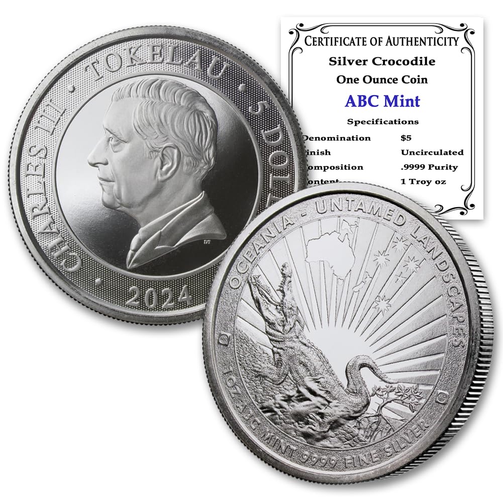 1 oz Silver Crocodile O4002
