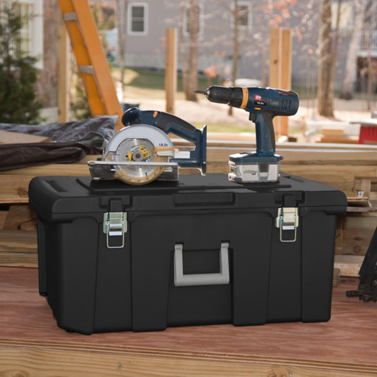 Wheeled Utility Storage Container with Lids, 6-Pack A802568