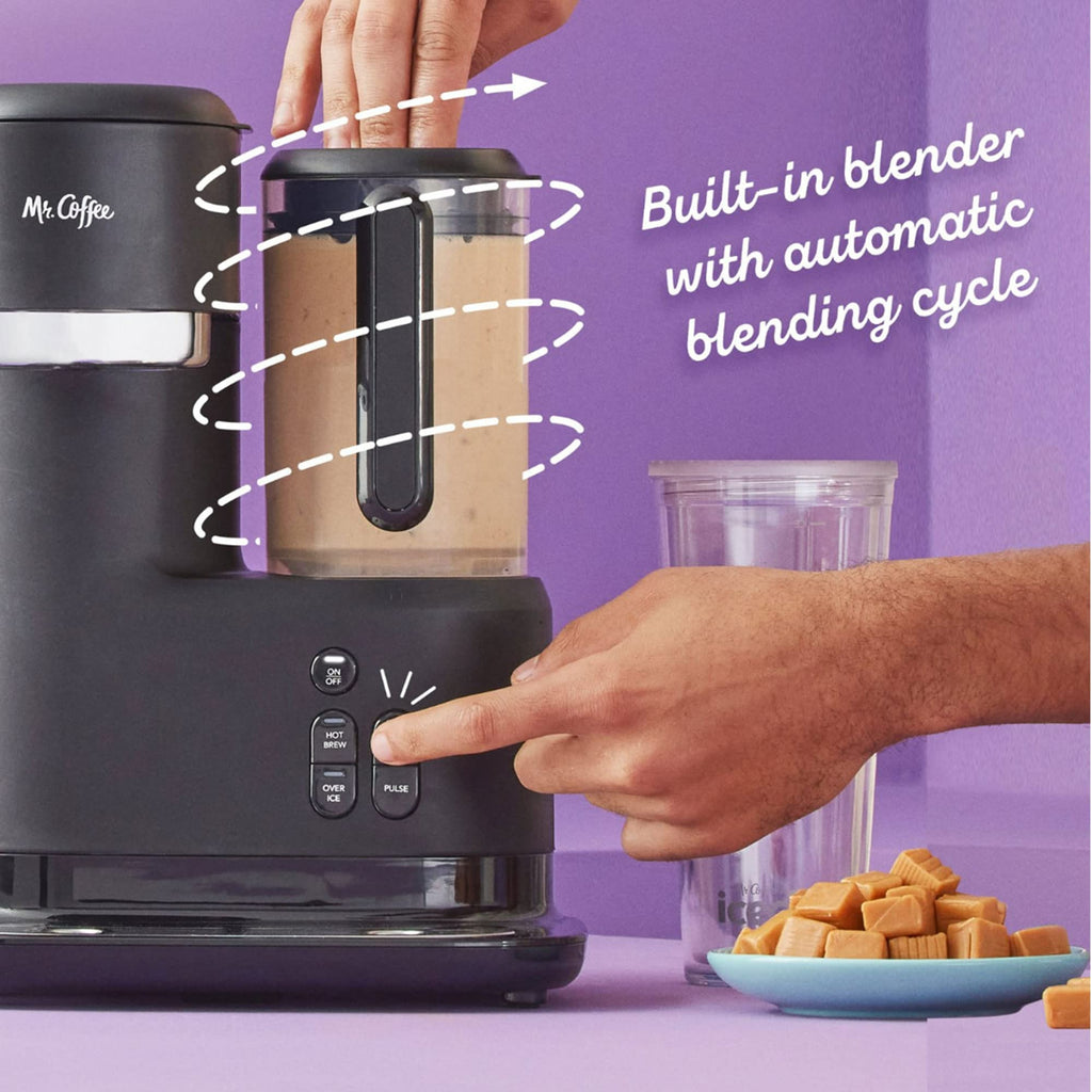3-in-1 Single-Serve Iced and Hot Coffee/Tea Maker with Blender, Black M51042
