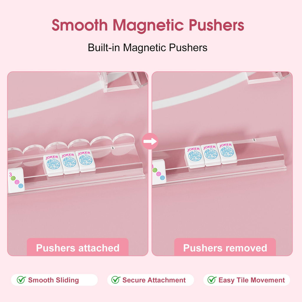 Mahjong Racks with Magnetic Pushers Z60315