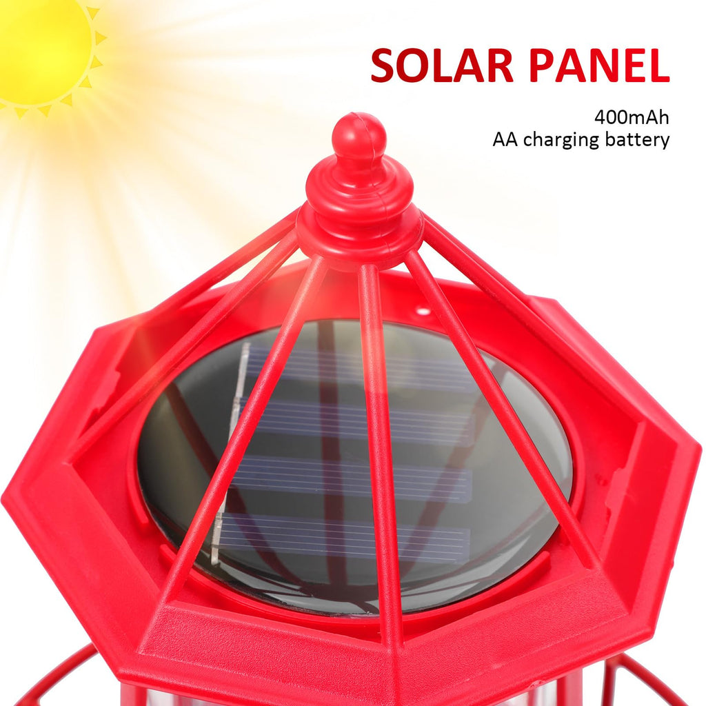 Solar Rotating Lighthouse Garden Light C69508