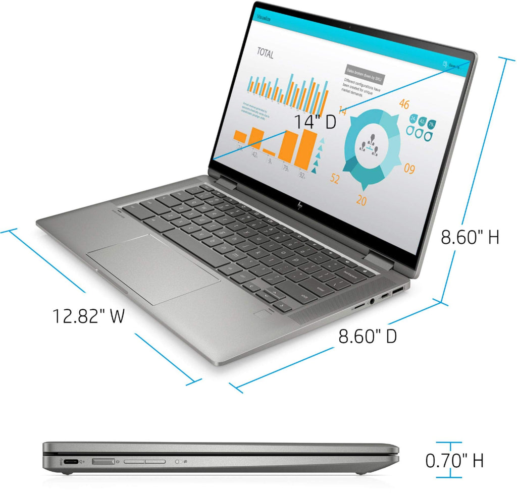 14" FHD Touchscreen 2-in-1 Laptop, Intel Core i3, 8GB RAM, 64GB eMMC P53307