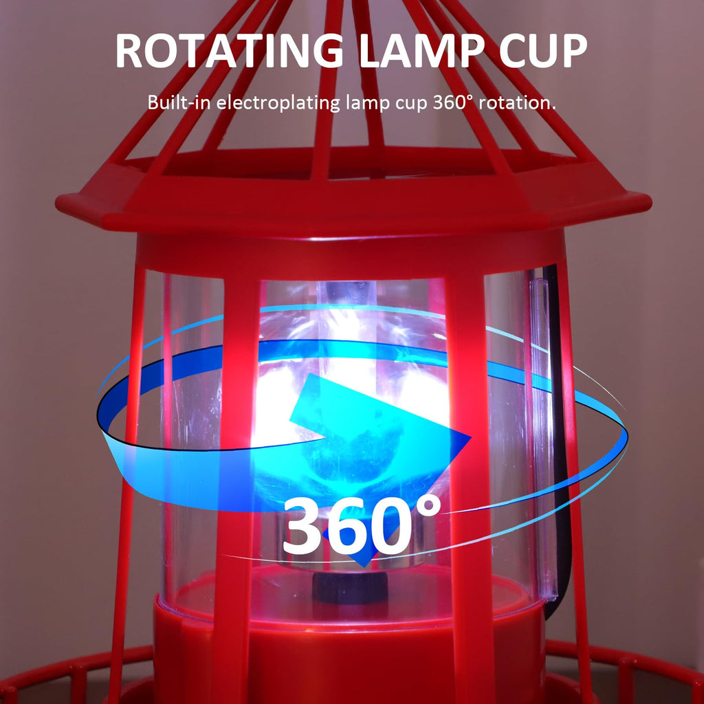 Solar Rotating Lighthouse Garden Light C69508