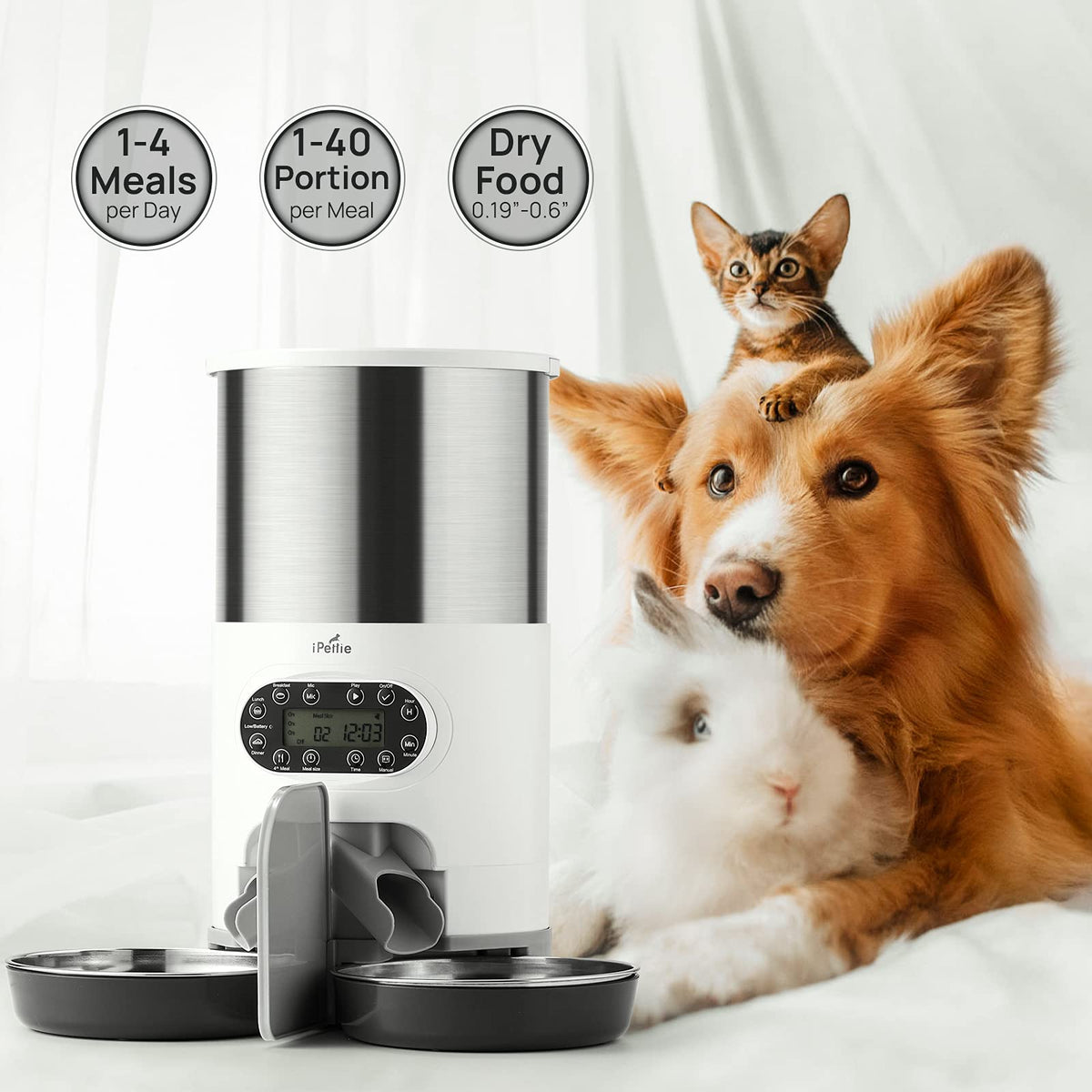 Automatic Pet Feeder with 4.5L Capacity E955