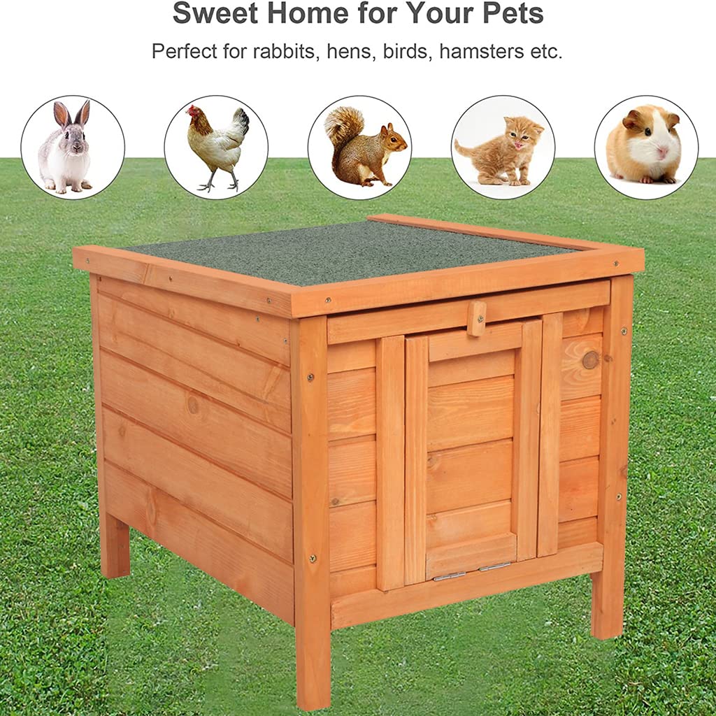 Weatherproof Wooden Cat House G906954
