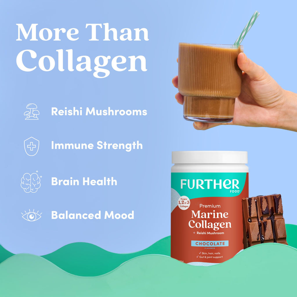 Chocolate Marine Collagen Peptides Powder, 7.41 Oz Z69698
