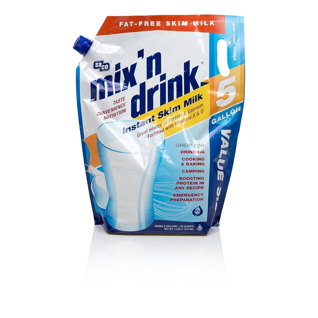 Instant Skim Milk, Fat-Free, High Calcium and Protein, Makes 20 Quarts Z287