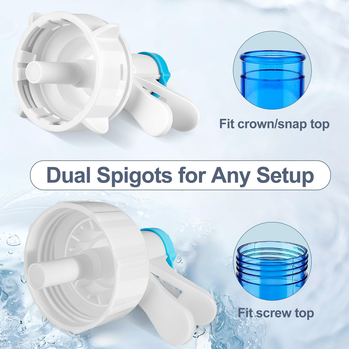 Water Dispenser Stand with 2 Faucets for 5-Gallon Buckets G640