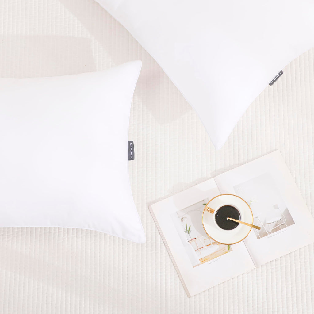 Gold Down Alternative Bed Pillow Set of 2 King Size N591667