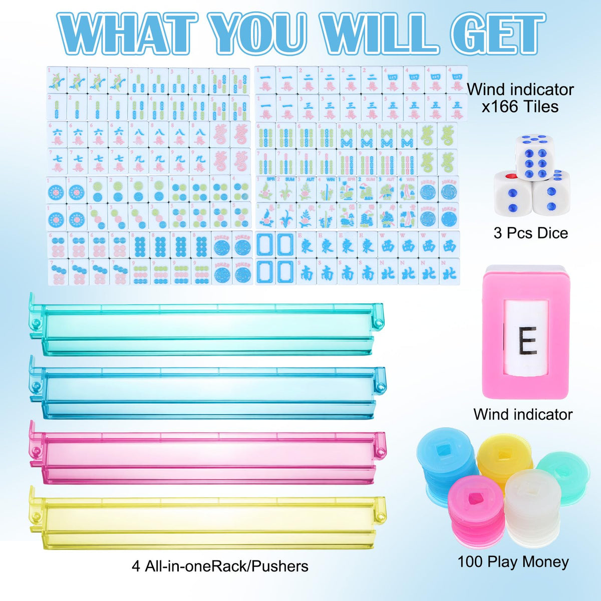 American Mahjong Tile Set Y882