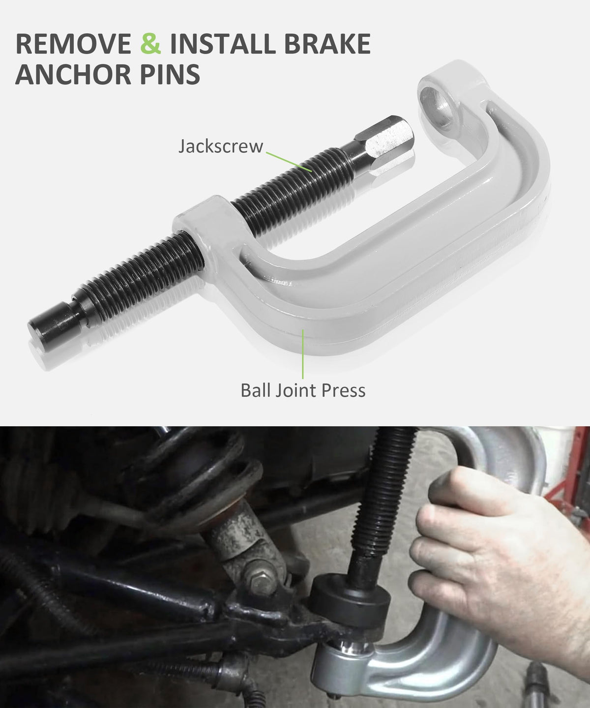Ball Joint Removal Tool Kit with 4x4 Adapters W397196