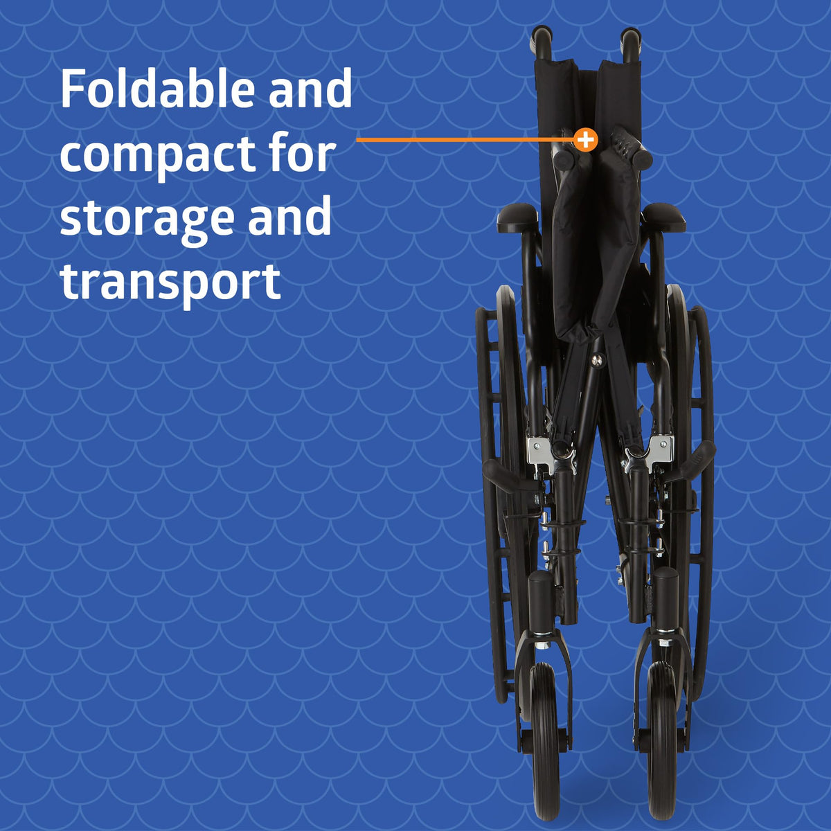 Lightweight Wheelchair with 18" Wide Seat and 300 lb. Weight Capacity Q53250