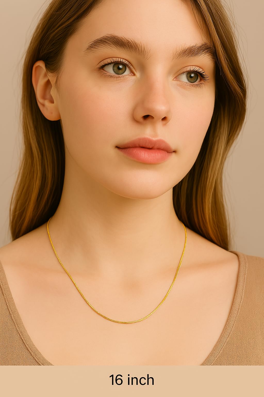 14k Gold Box Chain Necklace with Lobster Claw Clasp S816897
