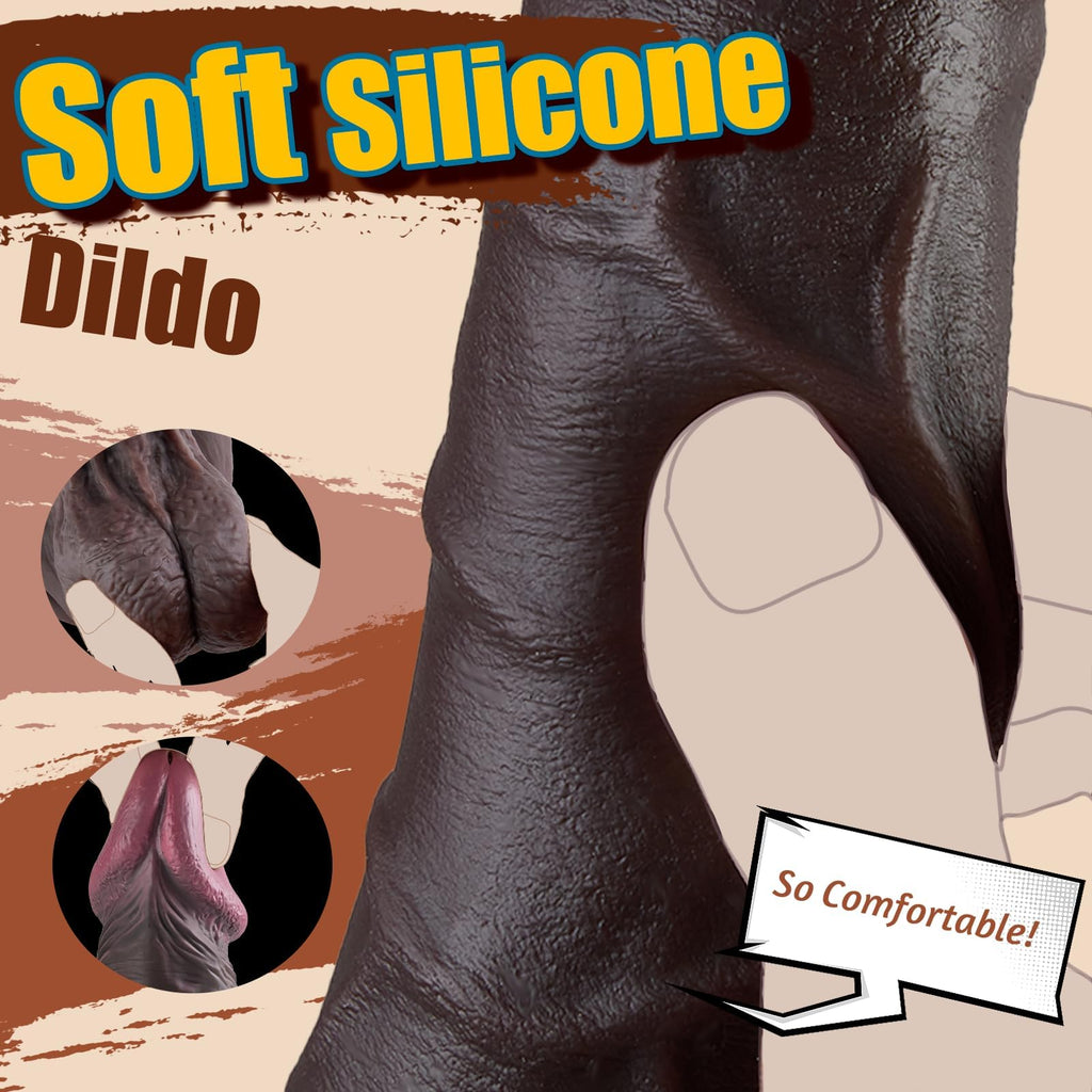 12" Thick Black Dildo I997405