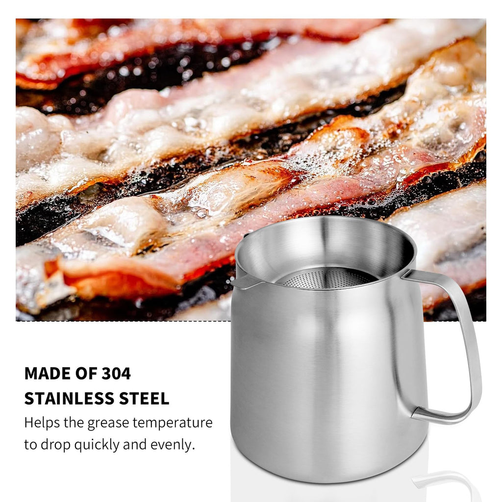68oz 304 Stainless Steel Deep Fryer Pot with Basket X997897