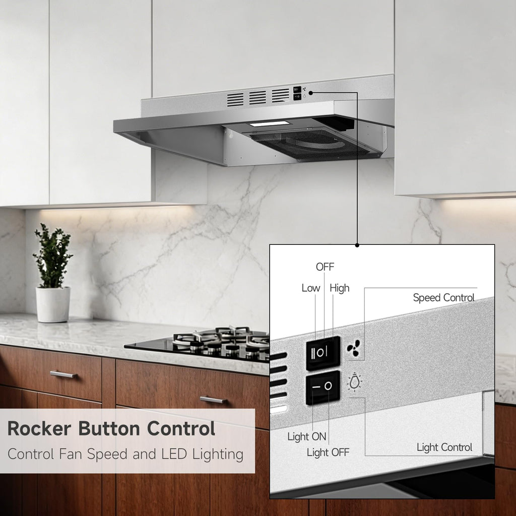 Stainless Steel Under Cabinet Range Hood V1912