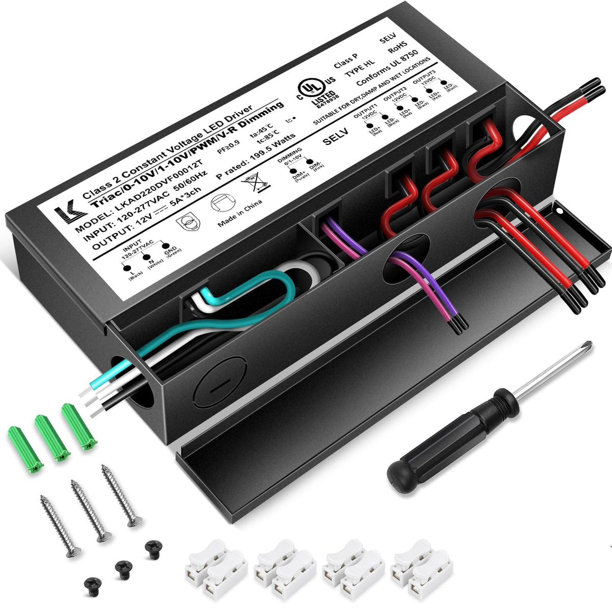 200W Dimmable IP67 Waterproof LED Driver G952