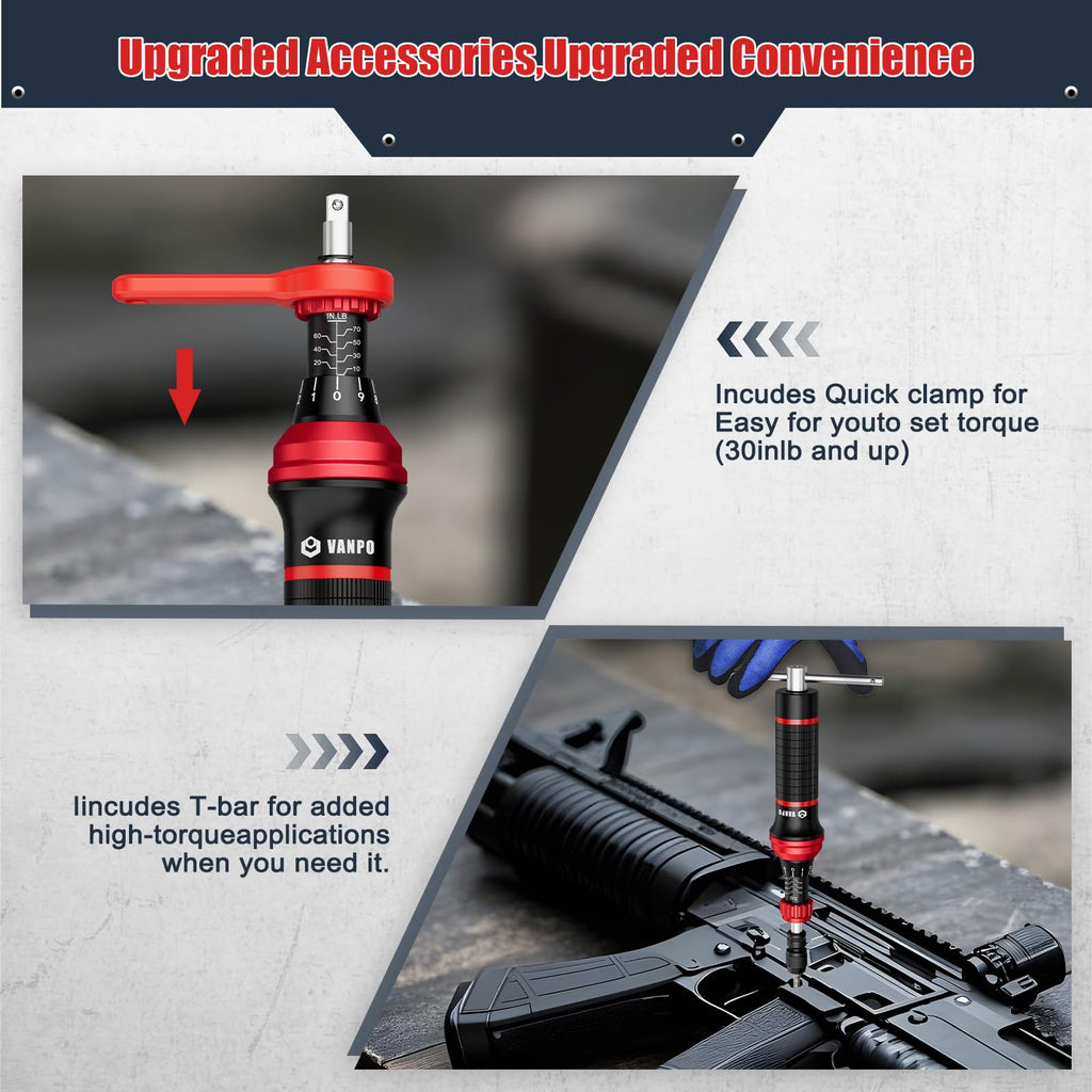 24 Pcs 10-70 Inch Pound Torque Screwdriver Set Z191612