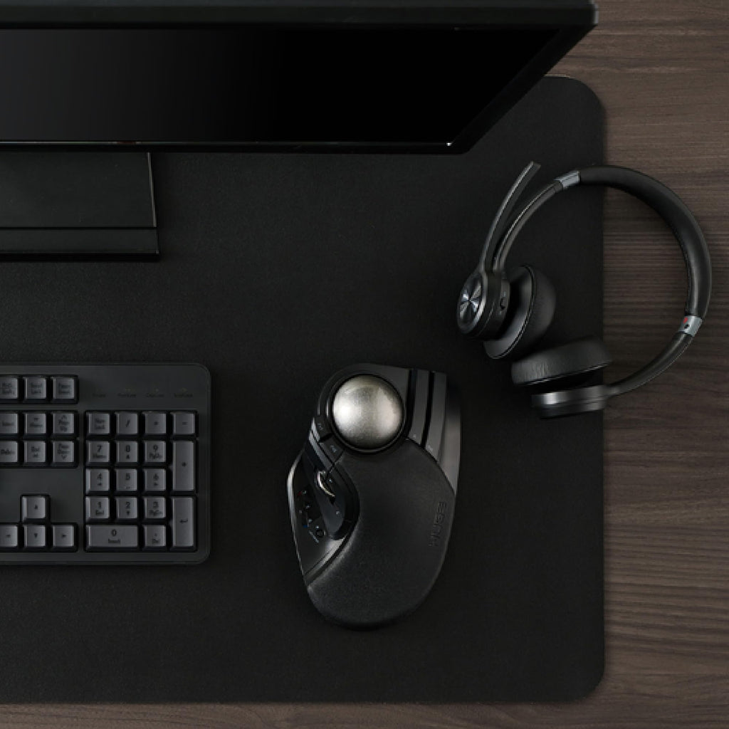 Wireless Trackball Mouse, Ergonomic 52mm Large Ball, Multi-Connection Bluetooth, 2.4GHz Wireless, Wired, 10 Programmable Buttons, Rechargeable, Silent Clicks R768276