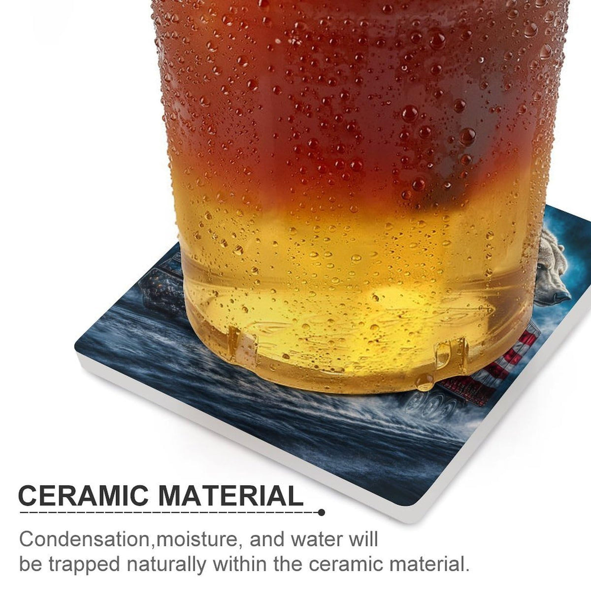 Ceramic Coasters Set J65969