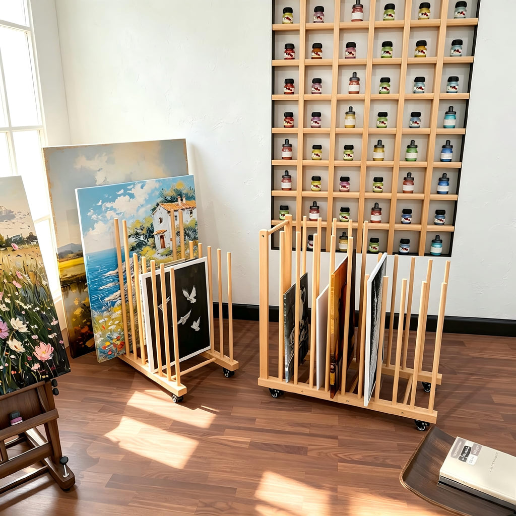 Art Storage Rack with Wheels M6203