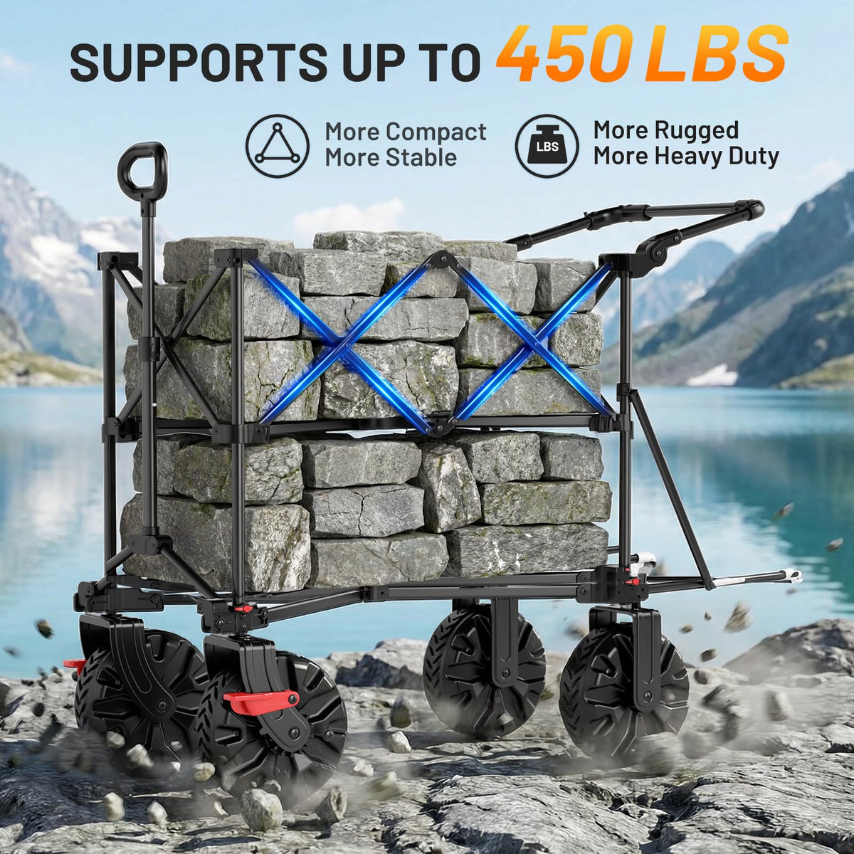Double Decker Wagon 400L Capacity 450lb Load E257138