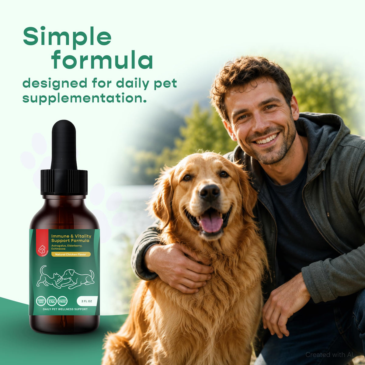 Liquid Immune Support for Dogs & Cats 2 fl oz O399