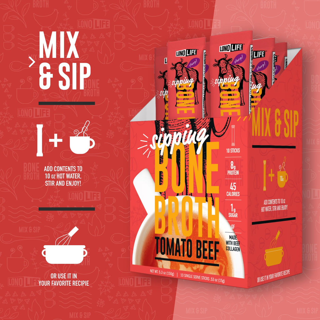 Tomato Beef Bone Broth Packets 10 Pack P84603