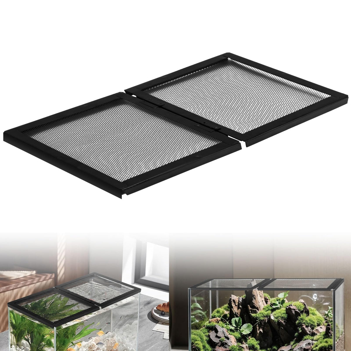 Hinged Door Aquarium Screen Cover E729