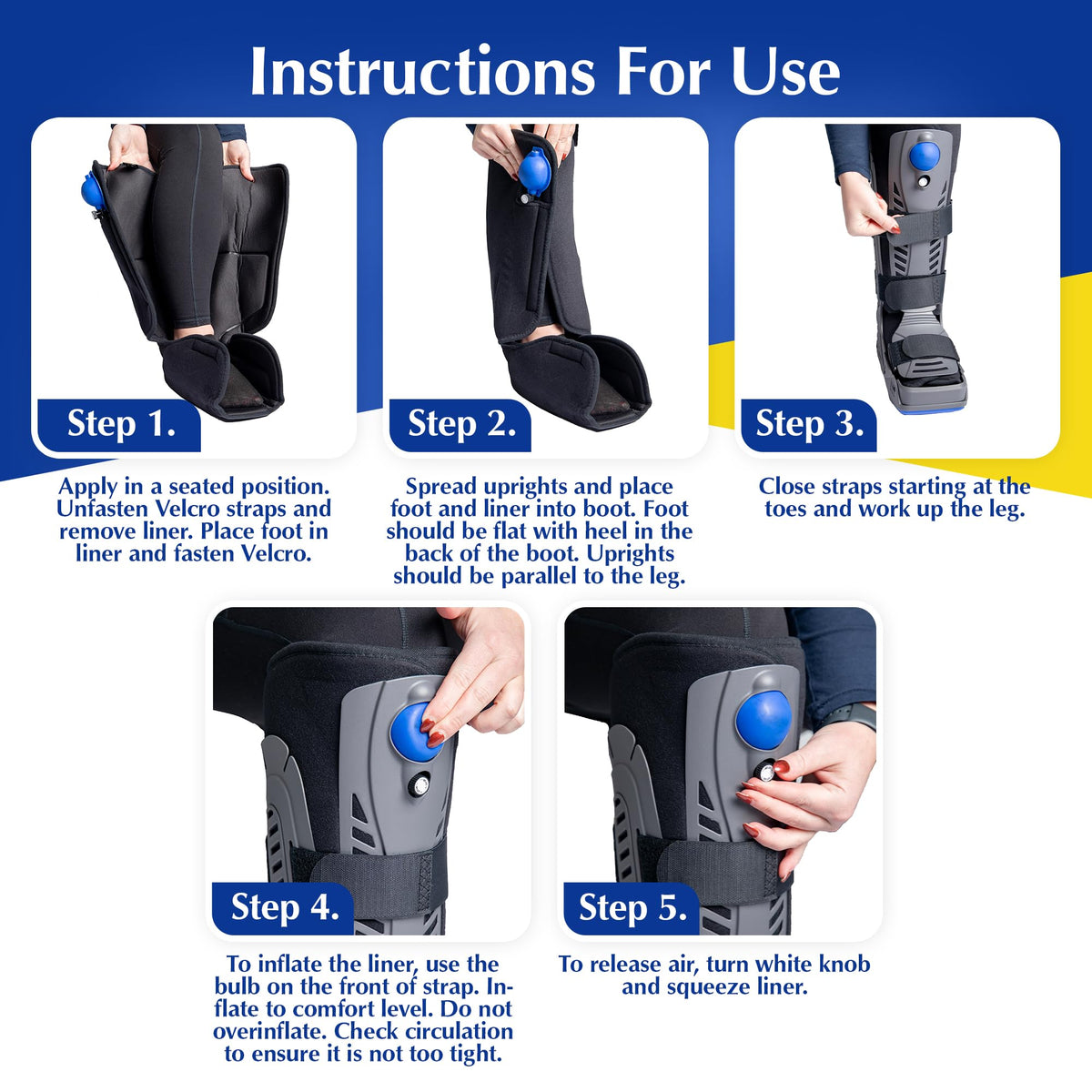 Tall Air Pump Walking Boot C170