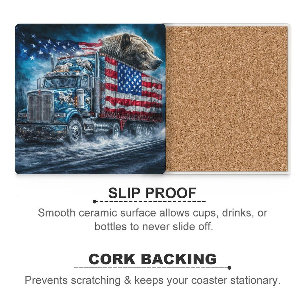 Ceramic Coasters Set J65969