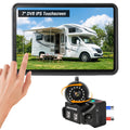 Magnetic Wireless Solar Backup Camera with 7" 1080P Touchscreen Monitor I631