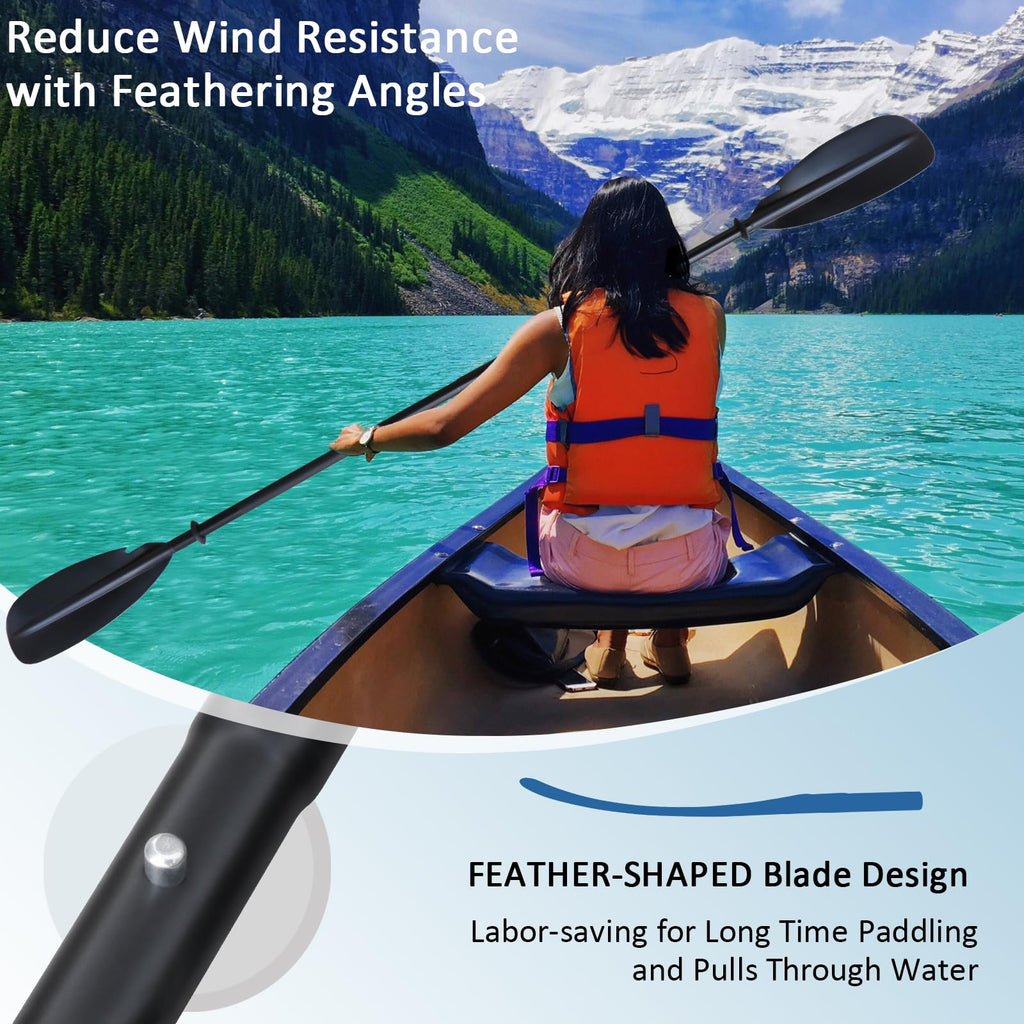 Aluminum 4-Piece Adjustable Double-Sided Kayak Paddle V7868