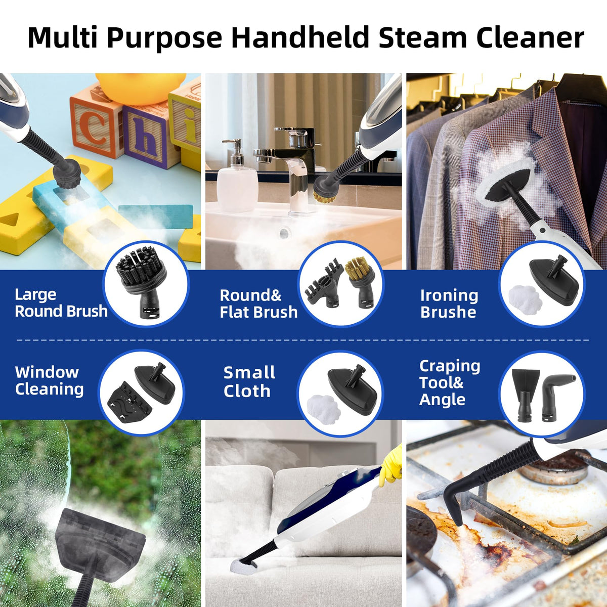 10-in-1 Steam Mop Q7598