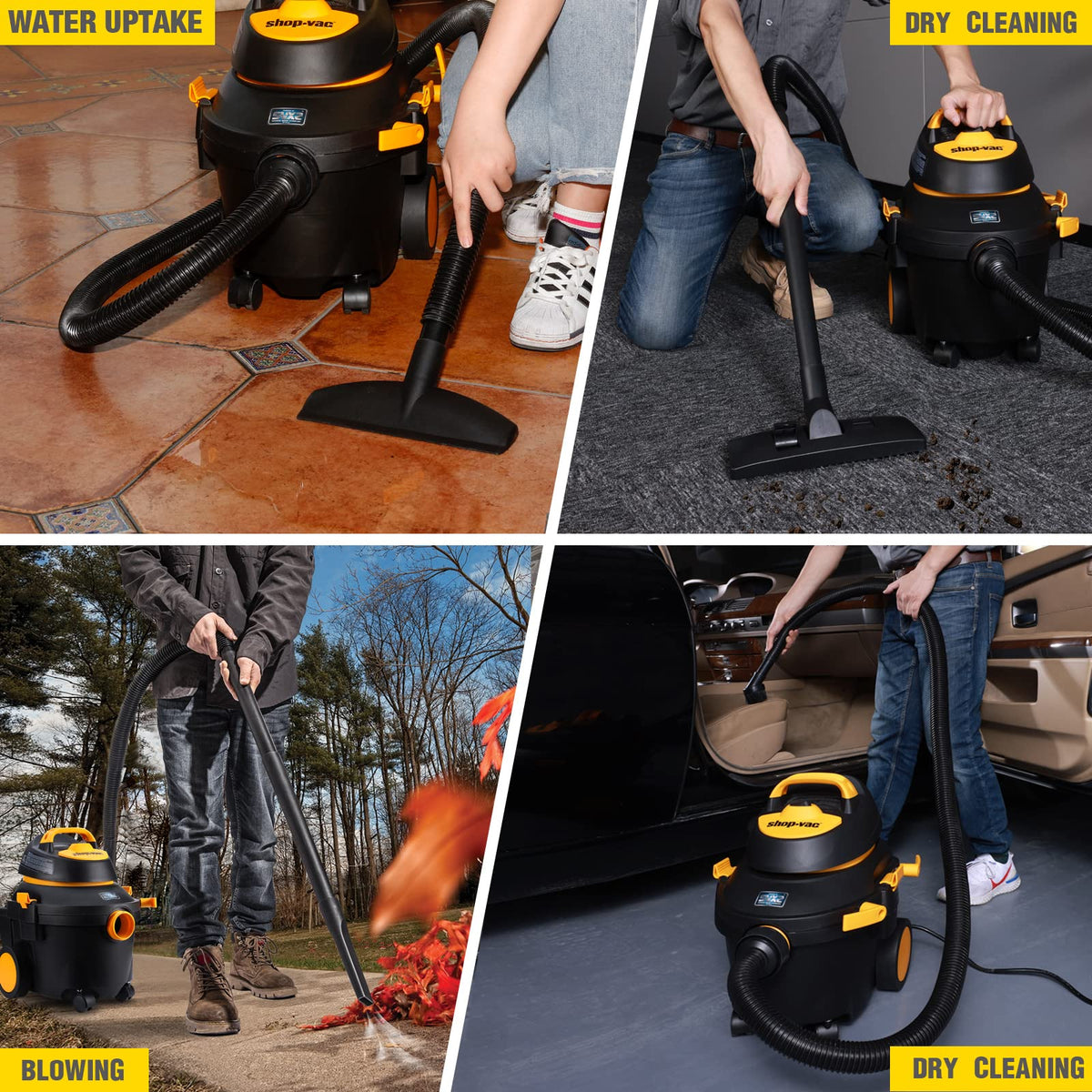 4 Gallon 5.5 Peak HP Wet/Dry Utility Vacuum with Cart P459