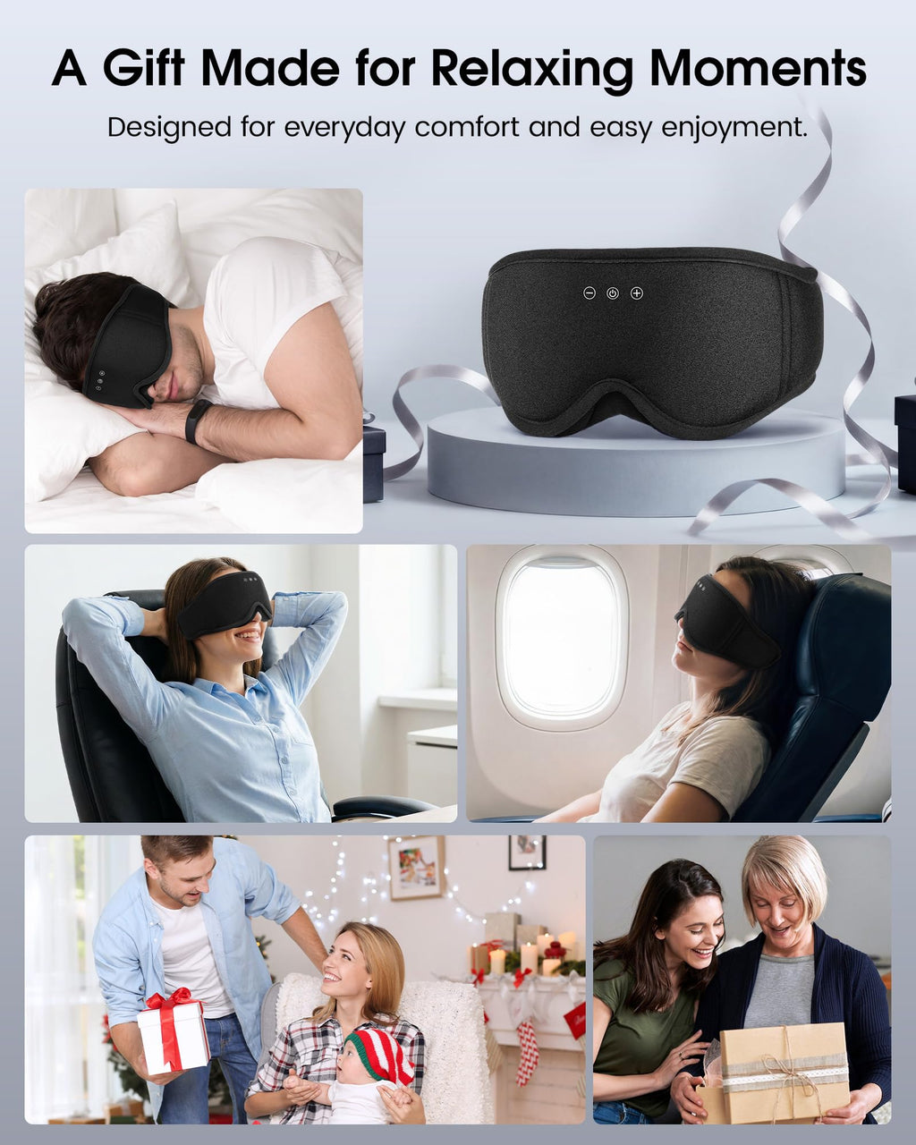 Sleep Mask Bluetooth Headphones H9808