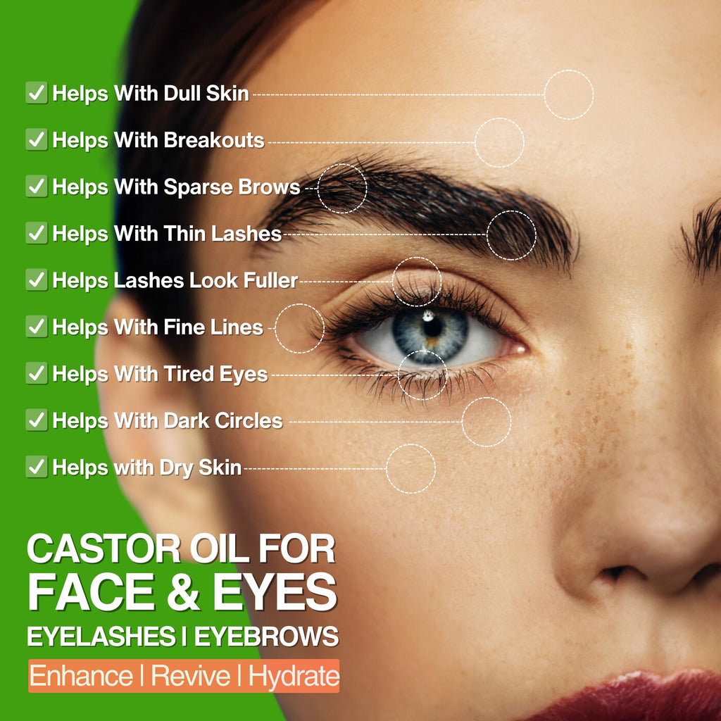 Organic Castor Oil with Jojoba Rosehip Grapeseed Squalane Vitamin E 1oz C84869