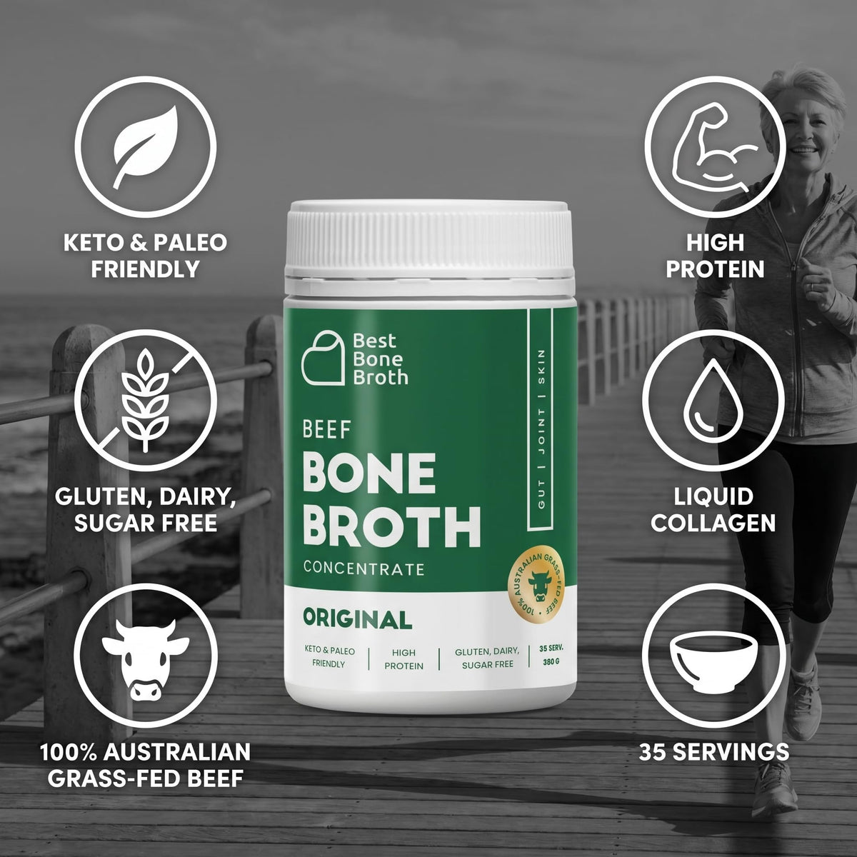 Grass Fed Beef Bone Broth Concentrate V786093